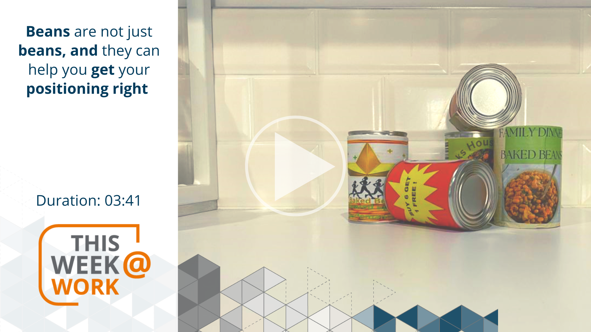 This Week@Work: Beans in a can