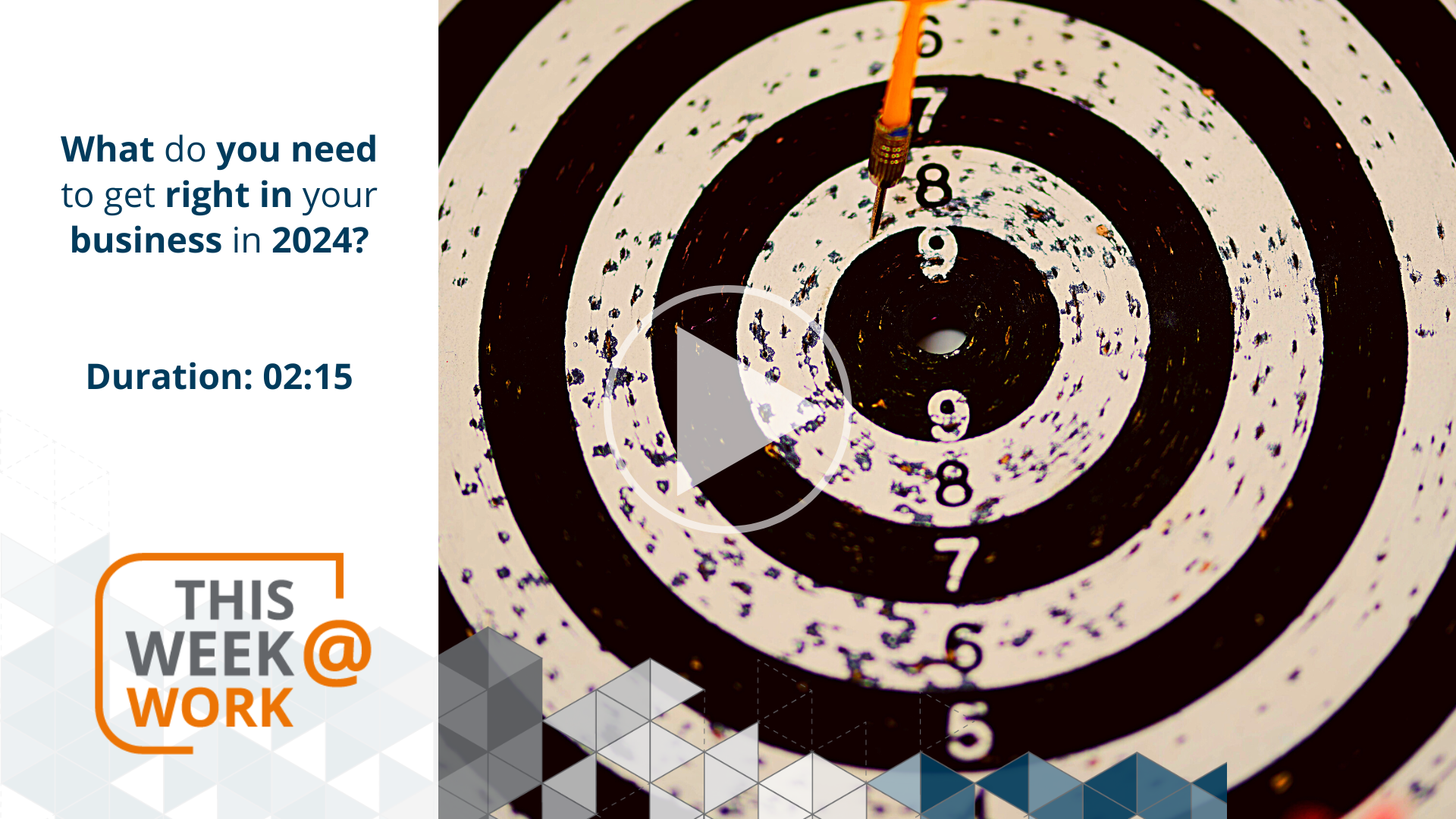 This Week@Work: What do you need to get right in your business in 2024?