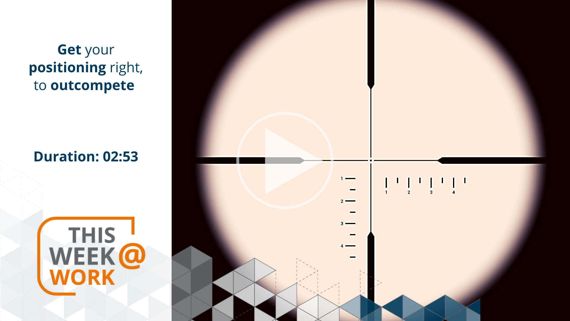 Get your positioning right, to outcompete